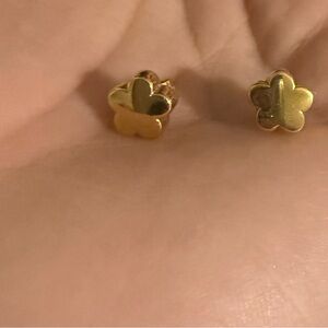 Tous Gold Clover Earrings